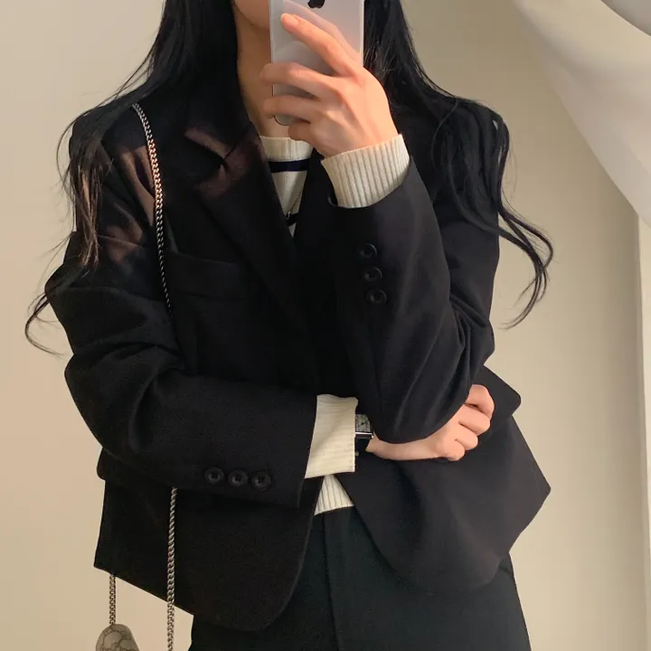 [기획/필수] 오늘도 예쁘게, 모니카 원버튼 숏자켓;4col 상세 이미지 69
