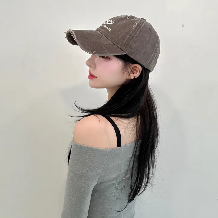 [🧢+팔찌+안경+캡가드증정❤/묶음할인✨] 캐피튜드 빈티지 리퍼 이파워 프리젠츠 볼캡 - 연예인핏 데일리 남녀공용 소두핏 레트로 소두핏 대두커버 연예인 아이돌 사계절 커플 모자 상세 이미지 81