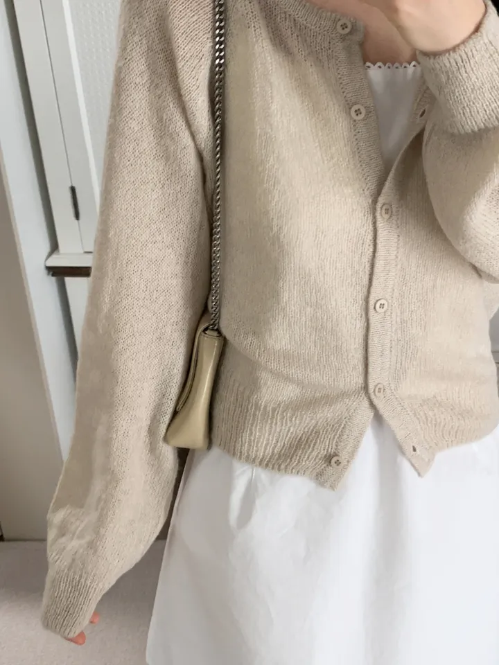 [보송/여리핏☁️] 바스 모헤어 가디건 (5color) 봄가디건/여름옷/데일리룩/데이트룩/벚꽃/나들이룩/핑크/니트/피크닉룩 상세 이미지 31