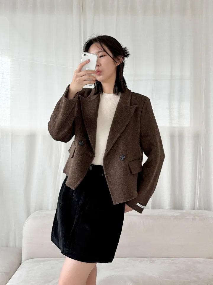 당출🖤울코트🖤 핸드메이드 카라 울 숏코트 이너코트 4Color 상세 이미지 16