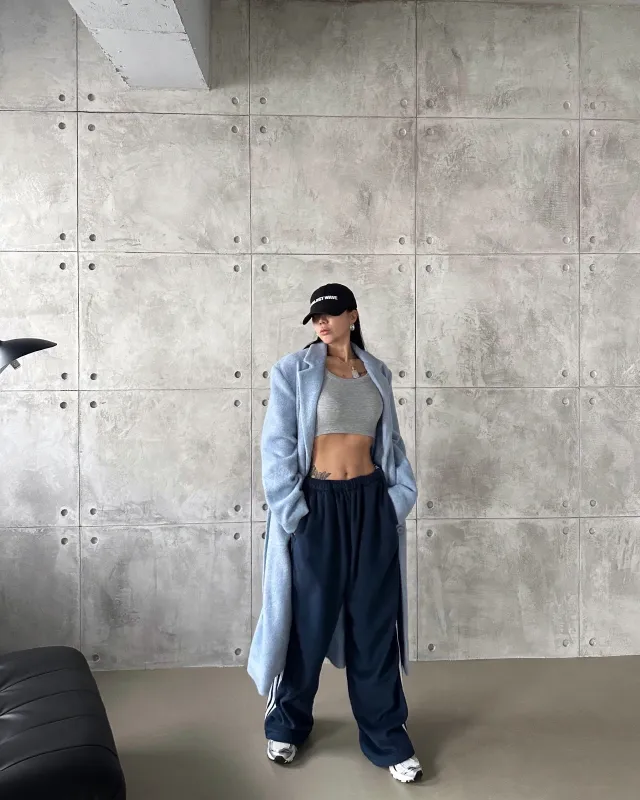 [SALE] 포그니 벨트 롱 코트 SKYBLUE COLOR 상세 이미지 18