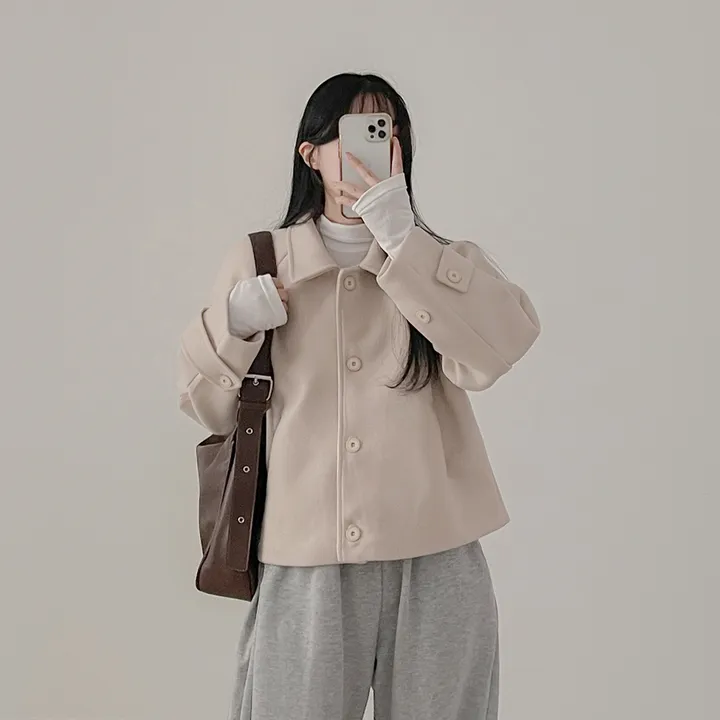 [데일리/클래식무드]카라 숏코트 상세 이미지 18