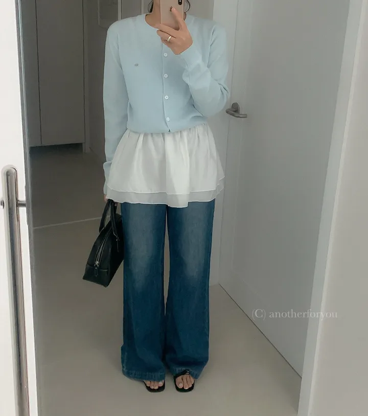 미니 심볼 펜던트 라운드 숏 가디건 4col : 어나더포유 상세 이미지 27