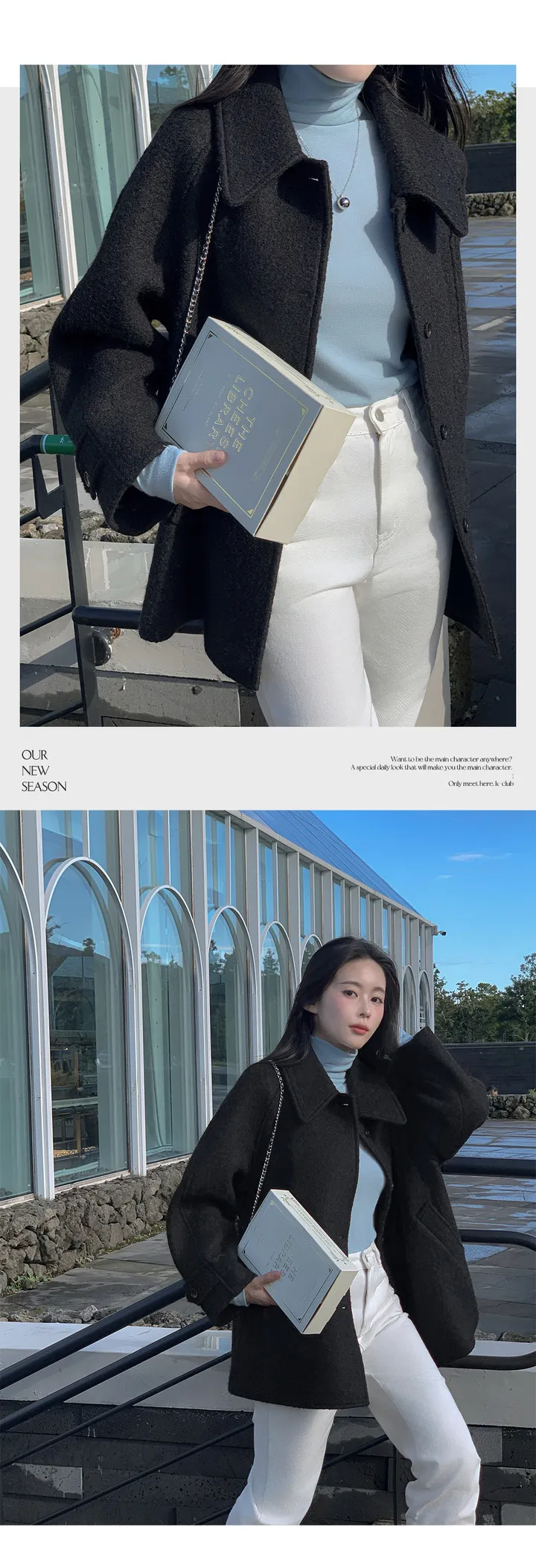 [자체제작/1만장돌파!/S-XL]버던 울 하프 코트 (출근룩/하객룩/데일리룩/겨울아우터/겨울코트) 상세 이미지 92