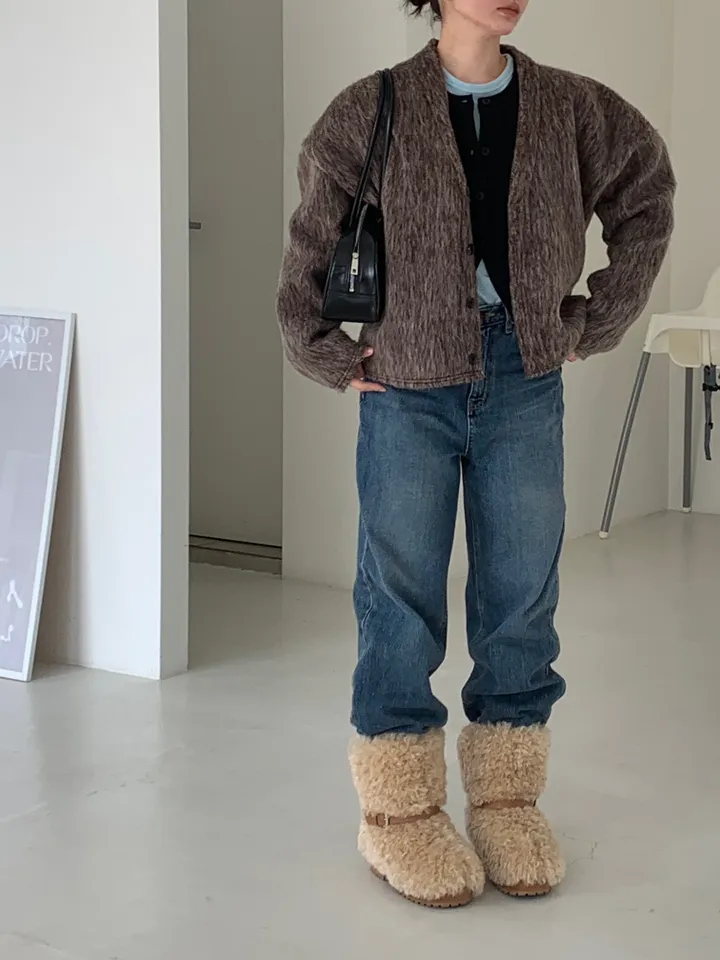 basic round cardigan (5color) 상세 이미지 42