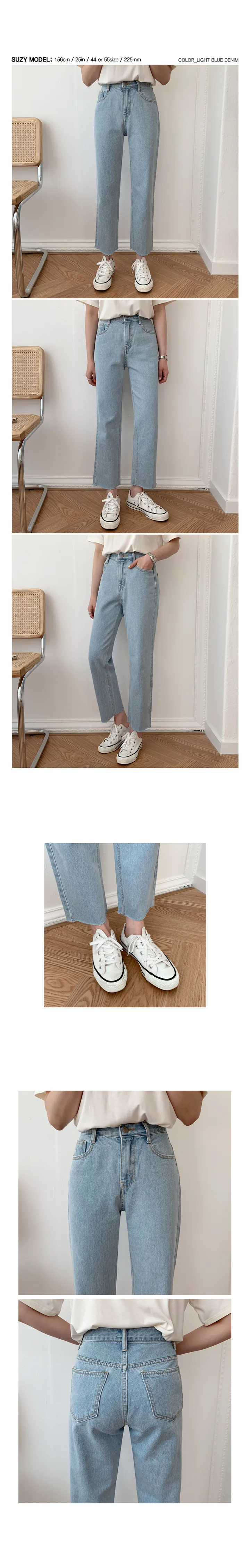 '당일발송'[landmade]인생핏키작녀썸머데님일자팬츠 (2color)'S-XL사이즈' 상세 이미지 28