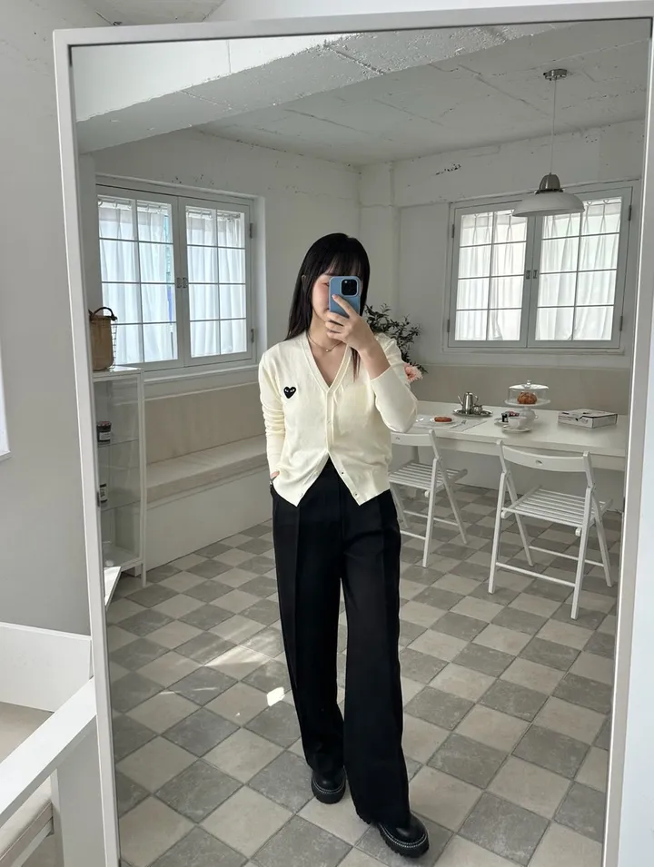 하트 가디건 브이넥 데일리 빠른출고 4color 상세 이미지 21