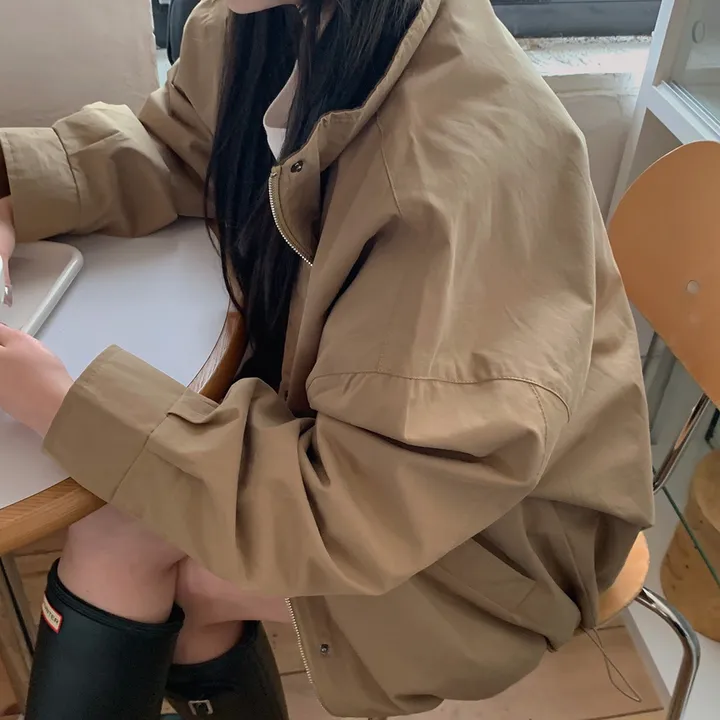 [봄야상💌] 마린 남녀공용 오버핏 배색 워크 야상 자켓 - Jk 상세 이미지 16
