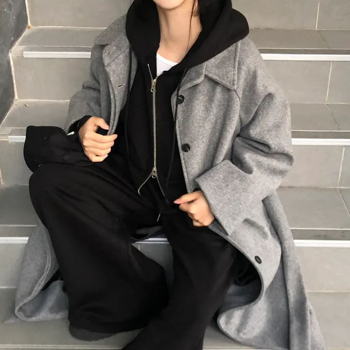 [백화점퀄리티!핏보장🖤]국내제작 탄탄 오버핏 허리끈 싱글 롱코트 4color 상세 이미지 29