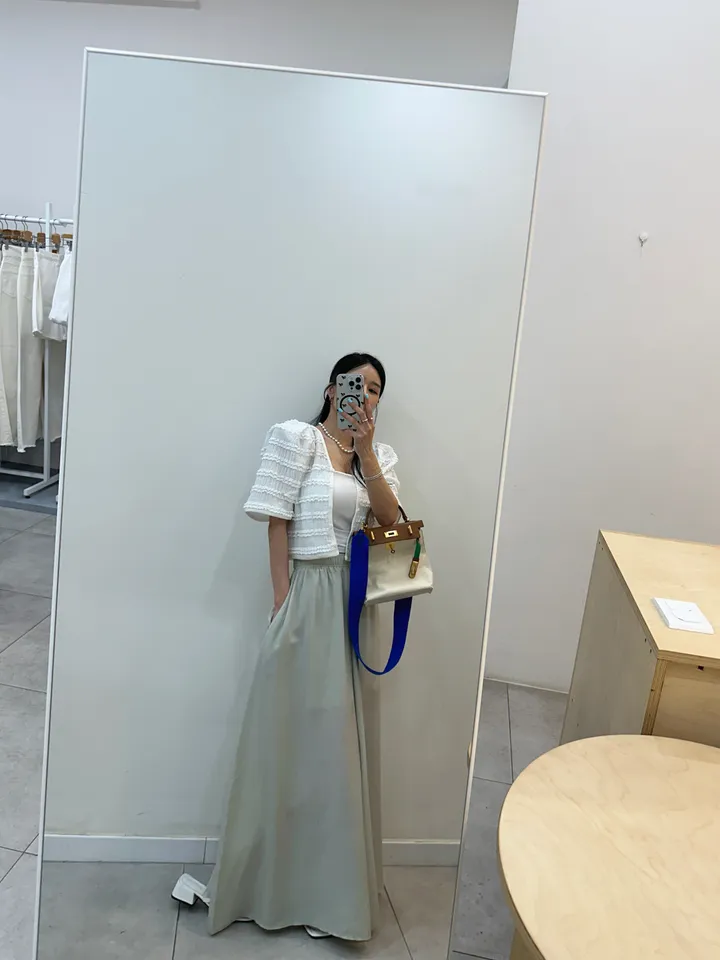 [러블리 한가득~❤️] 봉긋 레이스 엔젤 퍼프 크롭 가디건 상세 이미지 78