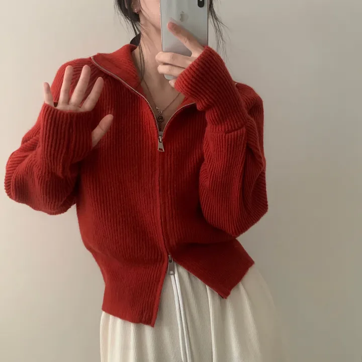 [포근핏!] 올데이 워머 투웨이 하이넥 니트집업,가디건 - 7color 상세 이미지 8