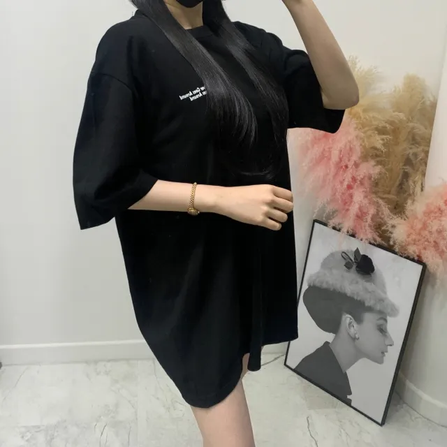 페이스 바코드 나염 박스 반팔티셔츠 상세 이미지 3