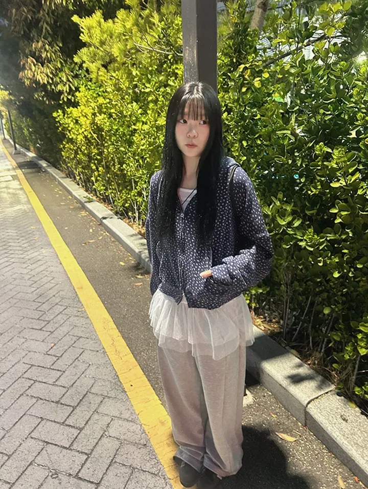 [🫧귀욤디테일/4계절착용가능!] 썸머 투웨이 도트 후드집업 - 3color 상세 이미지 22
