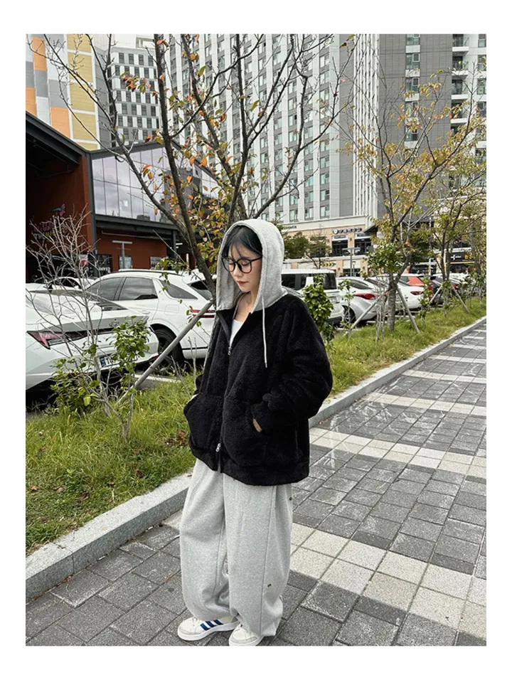 [당일배송][양털/뽀글이]후드 플리스 투웨이 겨울 따뜻한 데일리 점퍼 3color 묶음할인중 상세 이미지 85