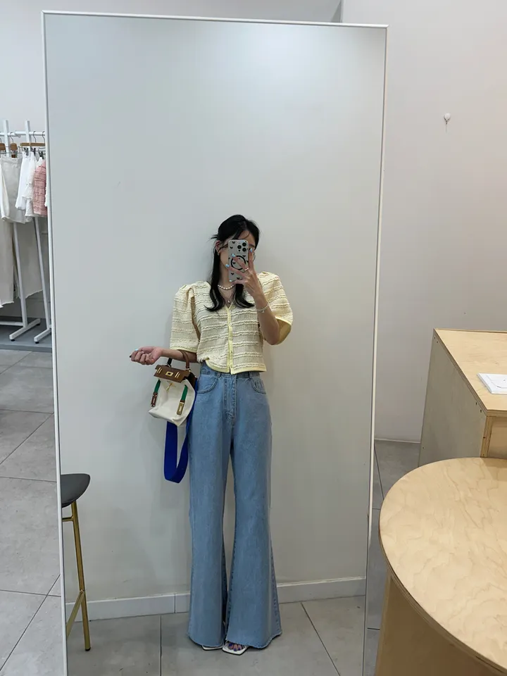 [러블리 한가득~❤️] 봉긋 레이스 엔젤 퍼프 크롭 가디건 상세 이미지 66
