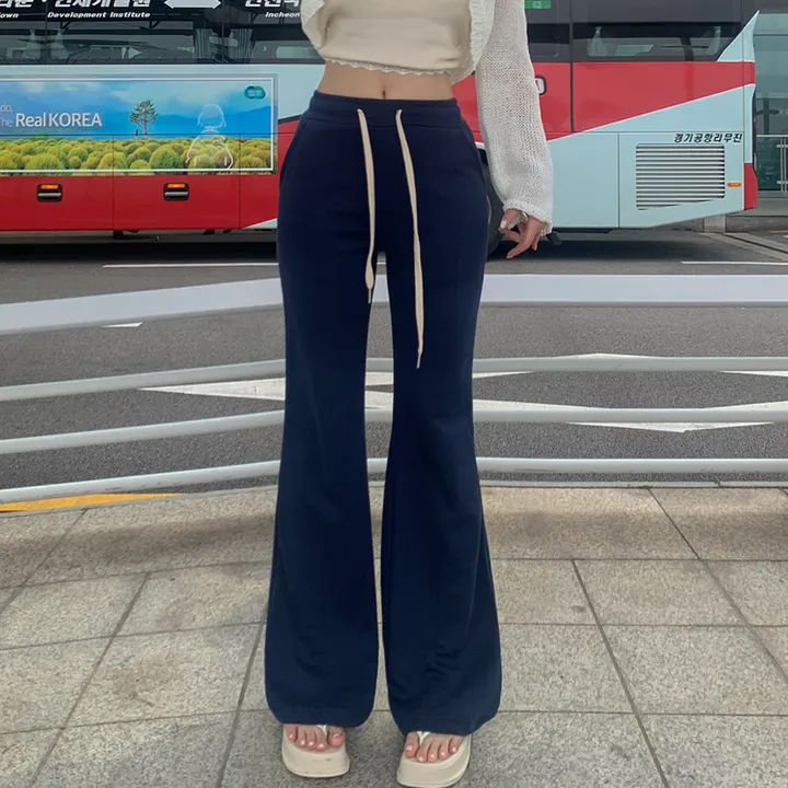 [묶음할인🔥뼈말라핏💙숏&롱] *기모추가* 몸매보정 부츠컷 트레이닝 팬츠 와이드 츄리닝 바지 캐주얼 새내기룩 8col 상세 이미지 8