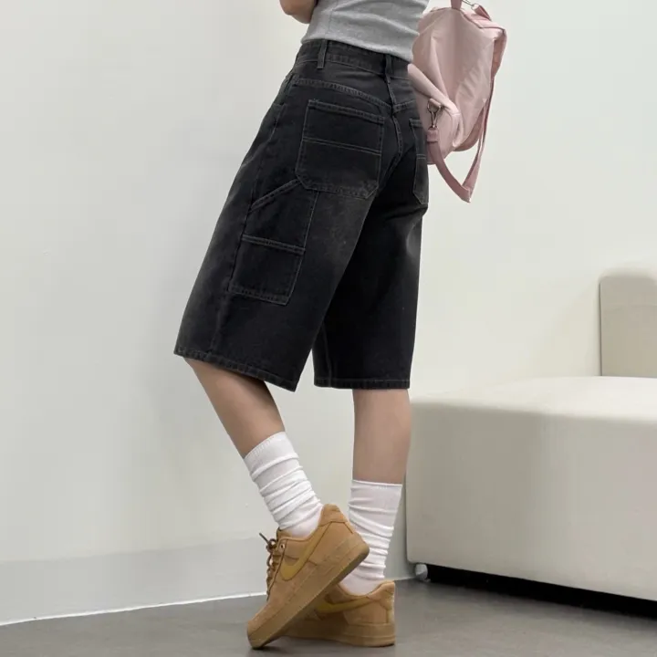 [카펜더버뮤다🐰/숏&롱/~2XL] 아일렛 카펜더 5부 7부 버뮤다 데님 숏팬츠 여름반바지 기장선택 남녀공용 하체커버 빅사이즈 (5Col) 상세 이미지 35