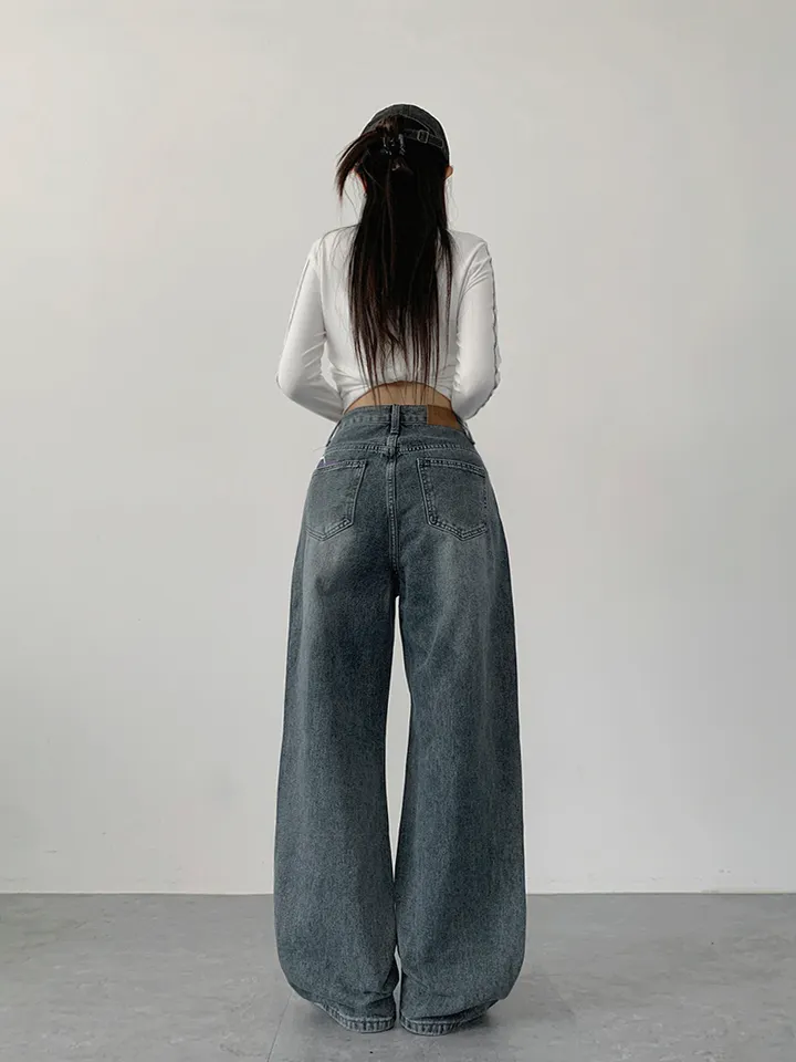 (숏,기본,롱/~XL)[사계절 인생데님,후기극찬🖤6color*사계절,스탠다드핏! 워싱 하이웨스트 데일리데님팬츠] 로키워싱스탠다드데님 상세 이미지 30