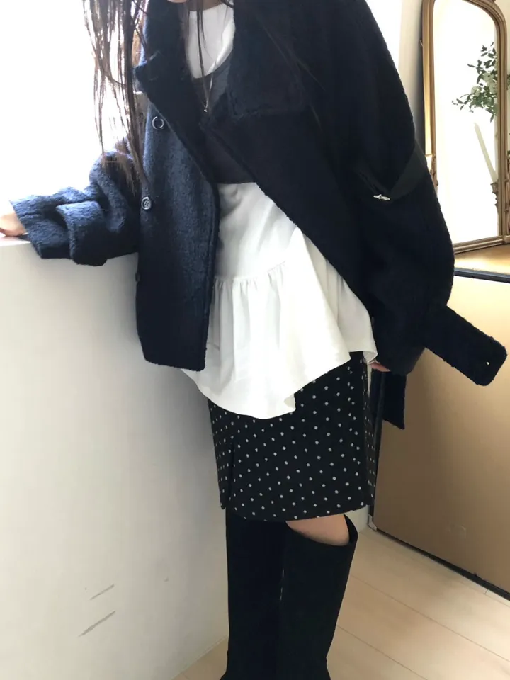 *아이당일*하이넥 더블 숏코트(2color) 상세 이미지 88
