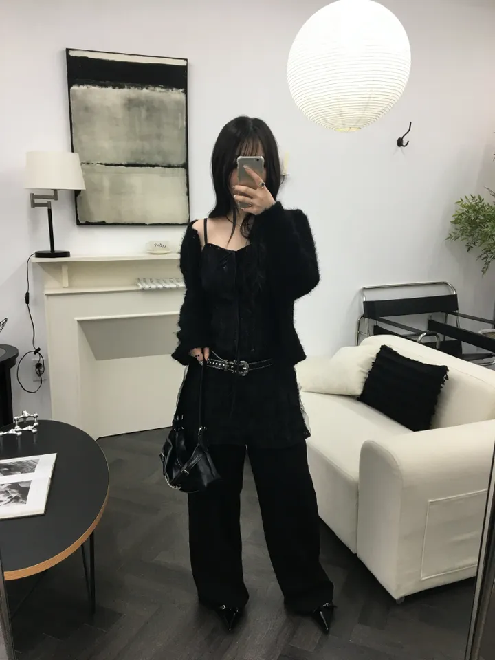 [최저가 할인중%🌼]스노우 퍼 가디건 3color 상세 이미지 34
