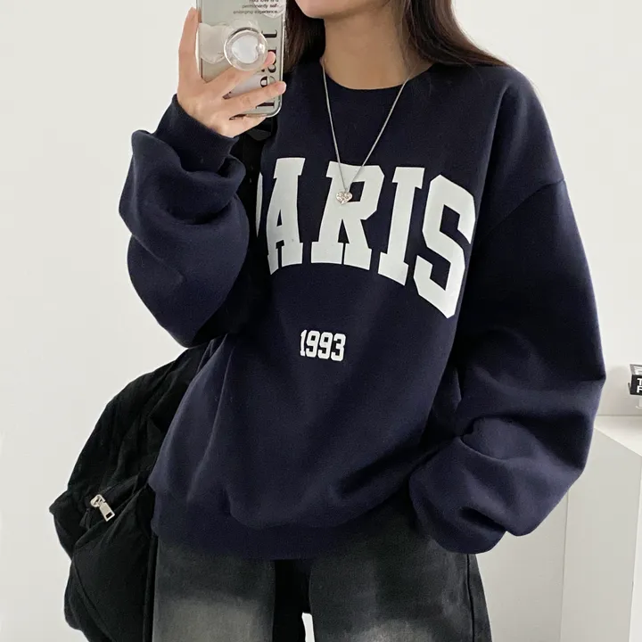 ⭐ 봄버전! [데일리!/묶음할인] 오버핏 파리스 빅레터링 맨투맨 3color 상세 이미지 31