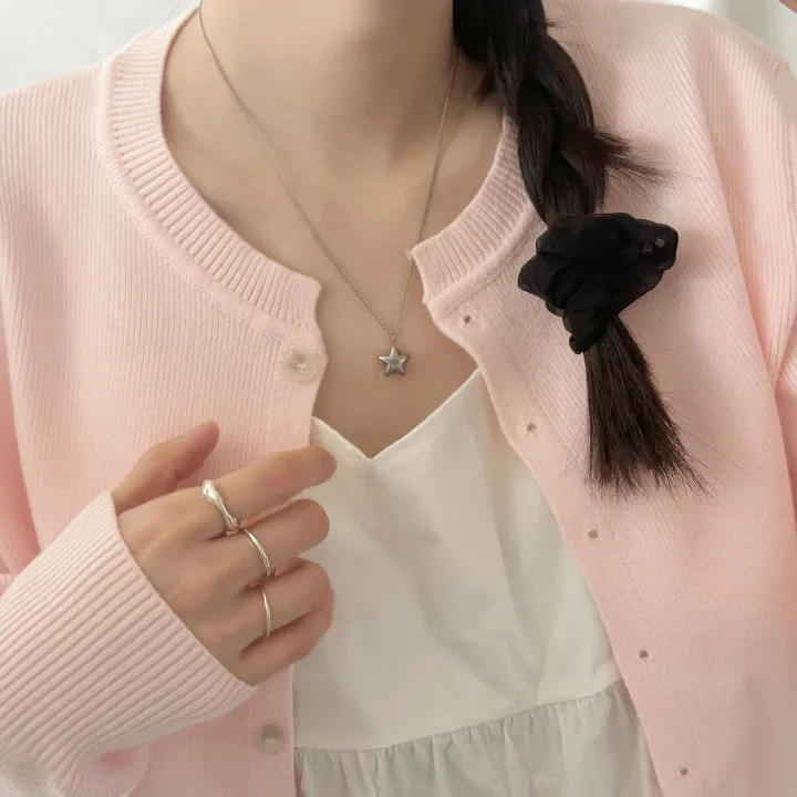 당일출고 [써지컬/3 Size] 에뜨왈 별 목걸이 상세 이미지 1