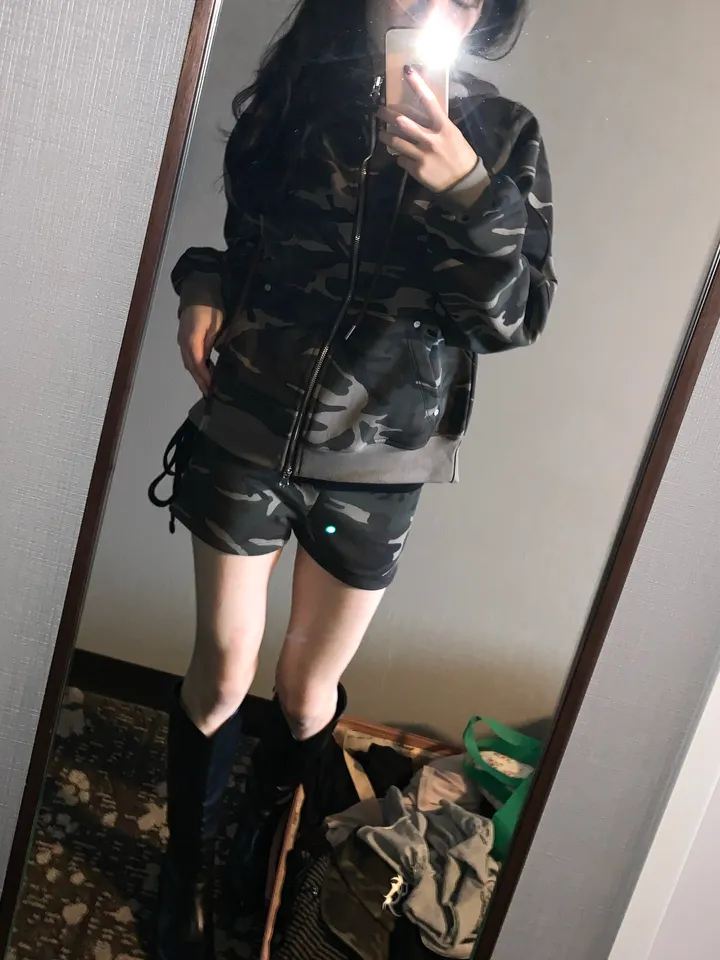 시니컬 카모 사선절개 후디zp 🪽🖤(기모) 상세 이미지 15