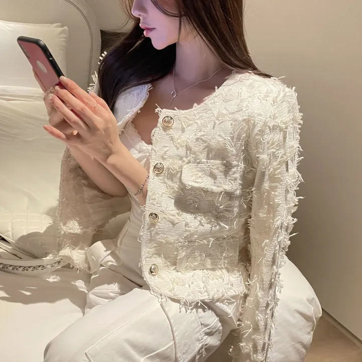 조이풀 깃털 트위드 자켓 ( 3color ) 상세 이미지 15