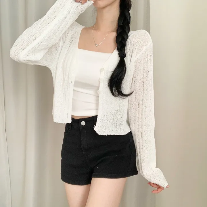 [청순여리핏🌸/살탐방지] 부클 골지 크롭 가디건 상세 이미지 24