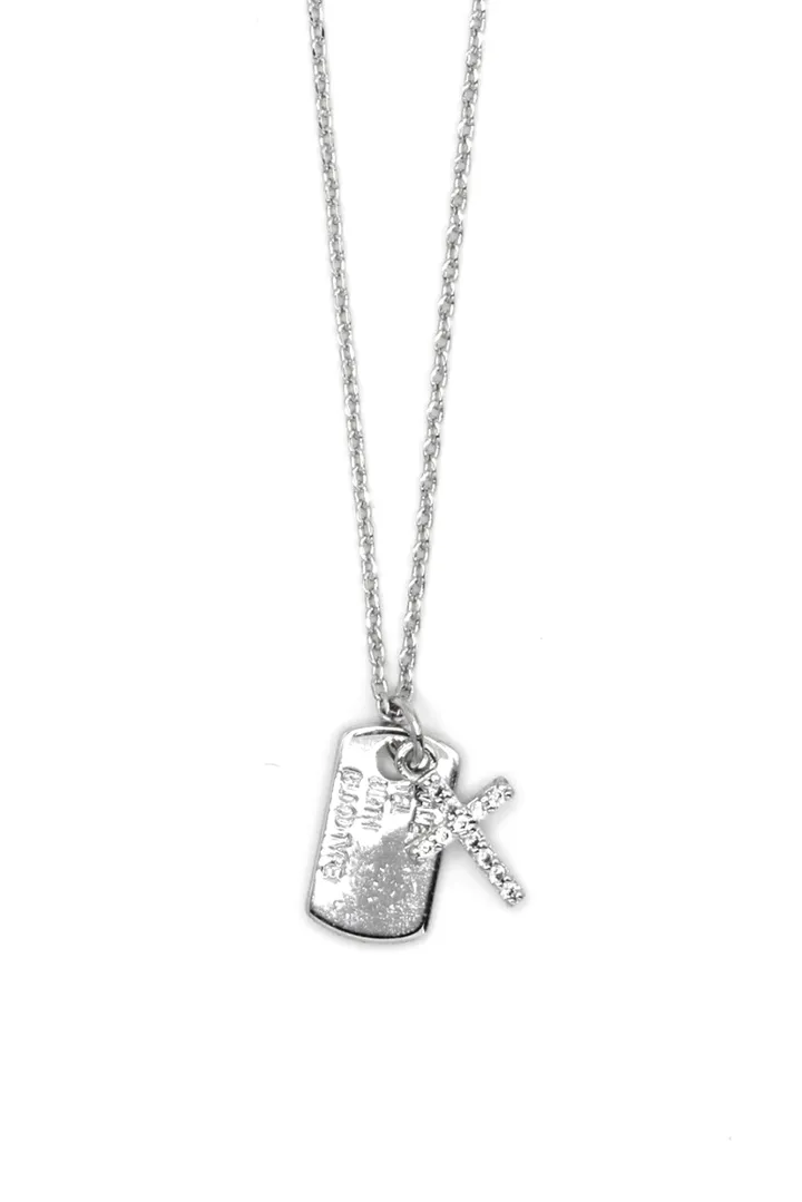 *빠른출고/주문폭주* cross tag necklace 상세 이미지 1