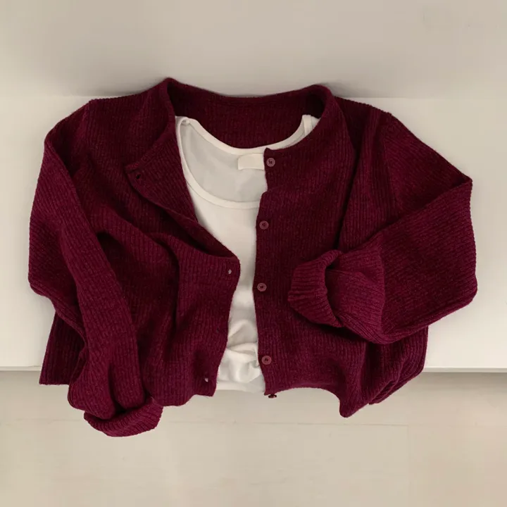 [🍇1만장 돌파!]퍼스널 로즈 캐시울 니트 가디건 - 5color 상세 이미지 6