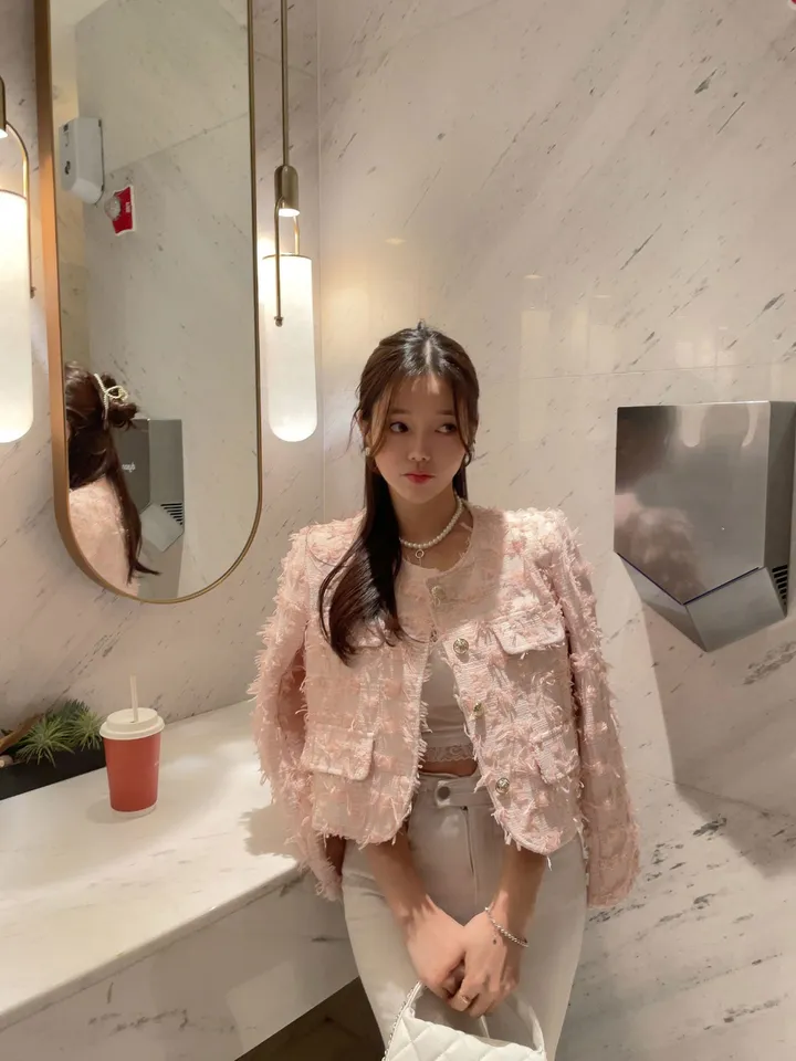 조이풀 깃털 트위드 자켓 ( 3color ) 상세 이미지 10