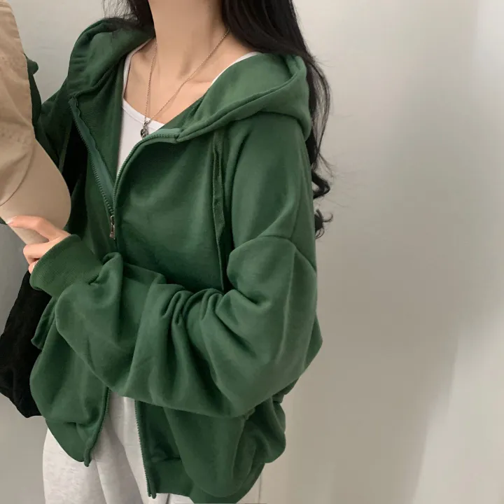 [사계절인기템/7컬러*.*] 심플무지 투웨이 오버핏 후드집업,점퍼 - 12color 상세 이미지 19