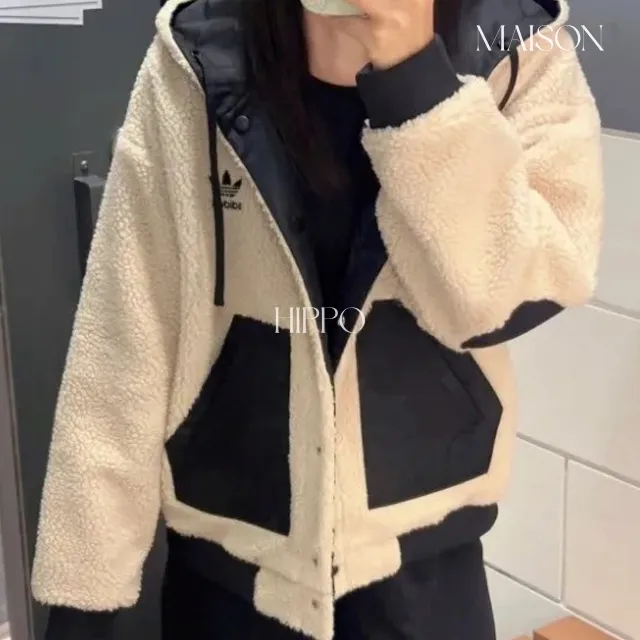 아디다스 오리지널 셰르파 플리스 뽀글이 리버시블 양면 자켓 H39019 상세 이미지 3