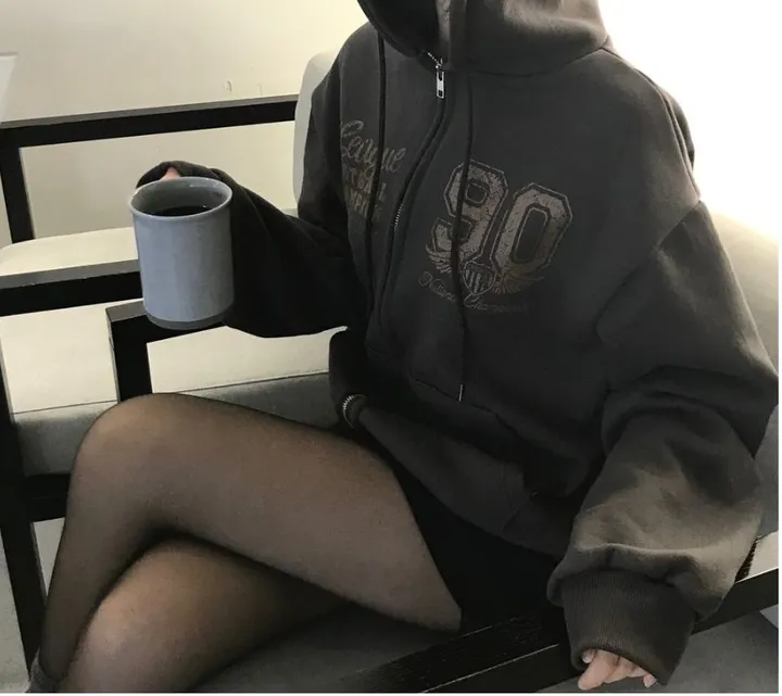 (기모없는버전) 빈티지 후드집업 2color 간절기 아우터/투웨이집업 상세 이미지 30