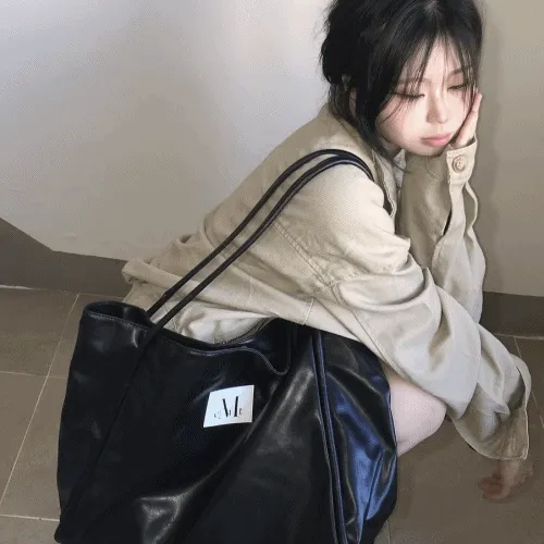 [숄더백1등]그릭 레더 숄더백 남녀공용 (2컬러)