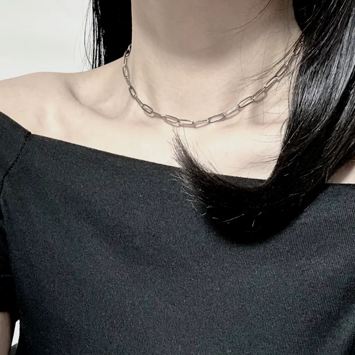 4주년 감사❤️6200원 [2개이상구매시할인]써지컬 데일리 초커 레이어드 목걸이 클립 십자가 하트 진주 볼드 군번줄 볼체인 블랙체인 상세 이미지 38