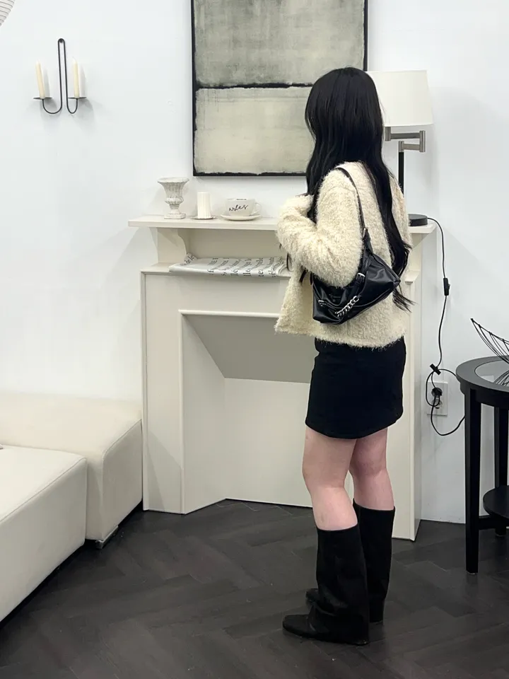 [최저가 할인중%🌼]스노우 퍼 가디건 3color 상세 이미지 14