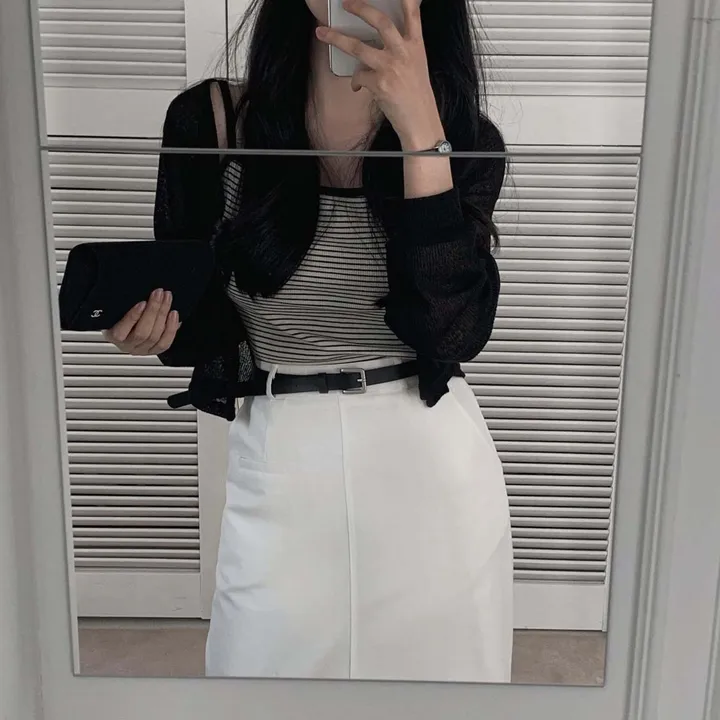 [햇빛차단☀️/블랙 당일출고!] 자체제작 #크치Made 순애 린넨 세미 크롭 볼레로 여름가디건 - cd (장마룩,워터밤,흠뻑쇼 필수템) 상세 이미지 75