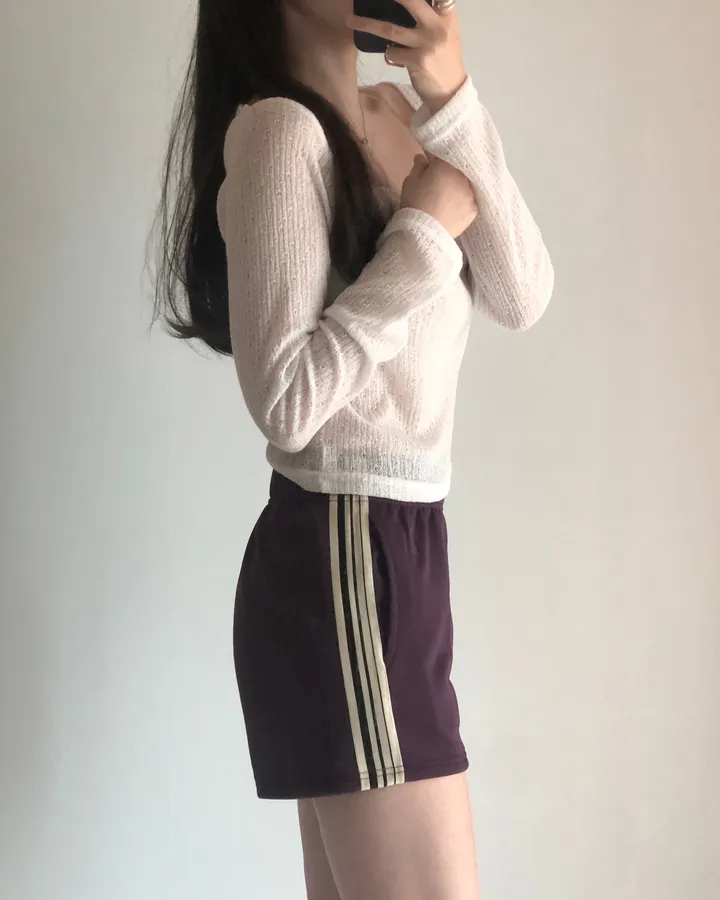 [재질 너무 좋아요] 포코 pt - 캐주얼 스포티 운동 트레이닝 홈웨어 밴딩 반바지 팬츠 상세 이미지 7