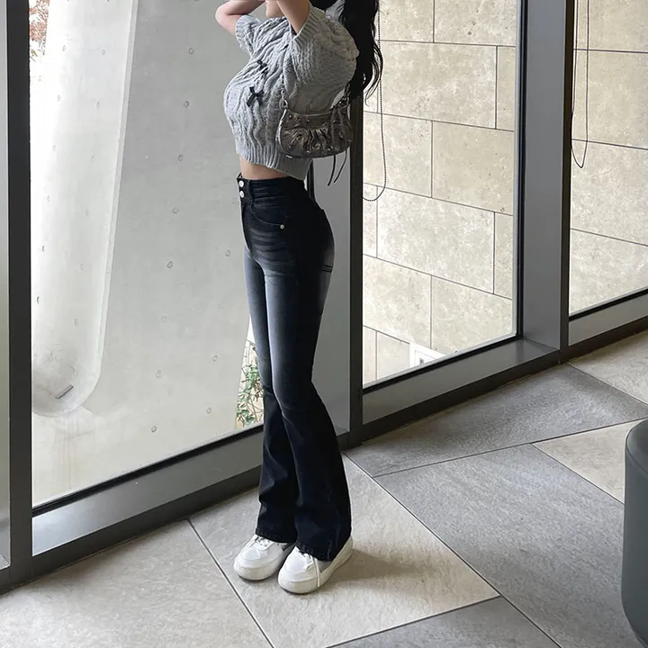 +영상핏[허리쏙MADE/기본or롱] 리얼 마네킹 허리쏙 투버튼 워싱 부츠컷팬츠 부츠컷데님 보정청바지 인생청바지 홀리허리쏙 S,M,L 상세 이미지 76