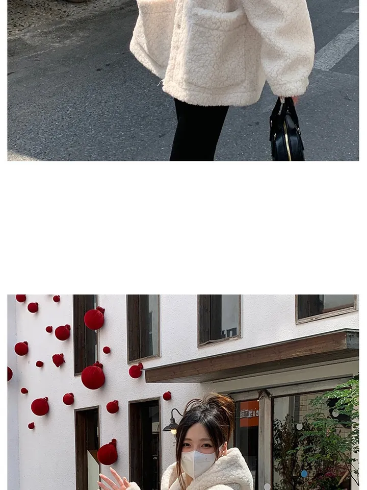 피글렛 양기모후드 무스탕 오버핏 후드집업 후리스 오버핏자켓 오버핏후드티 기모후드집업 투웨이후드집업 후드가디건 상세 이미지 9