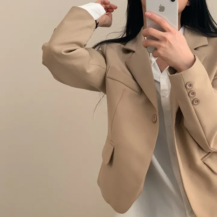 [기획/필수] 오늘도 예쁘게, 모니카 원버튼 숏자켓;4col 상세 이미지 46