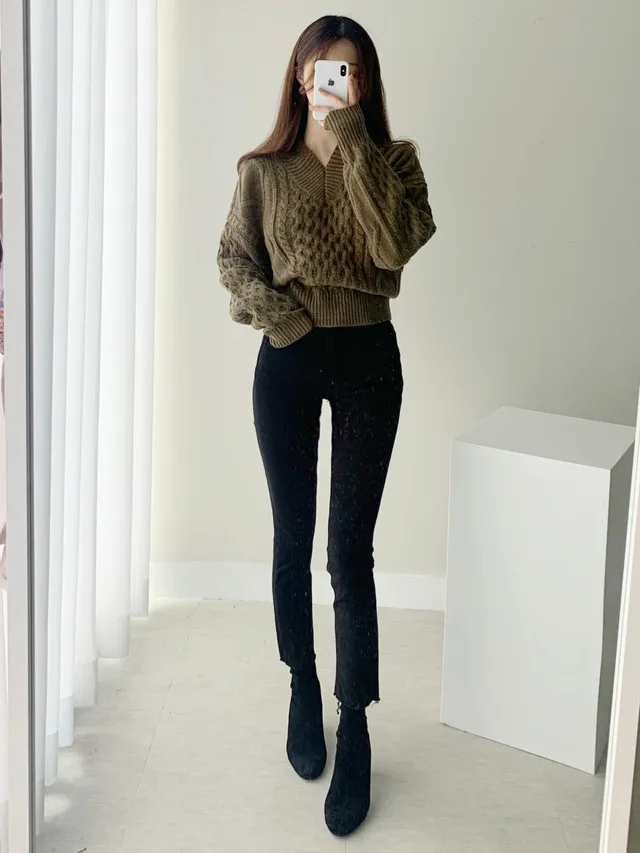 [빠른배송/1만장돌파] 스판굿 반하이 8부 일자 팬츠 면바지 화이트 블랙 베이지 상세 이미지 32