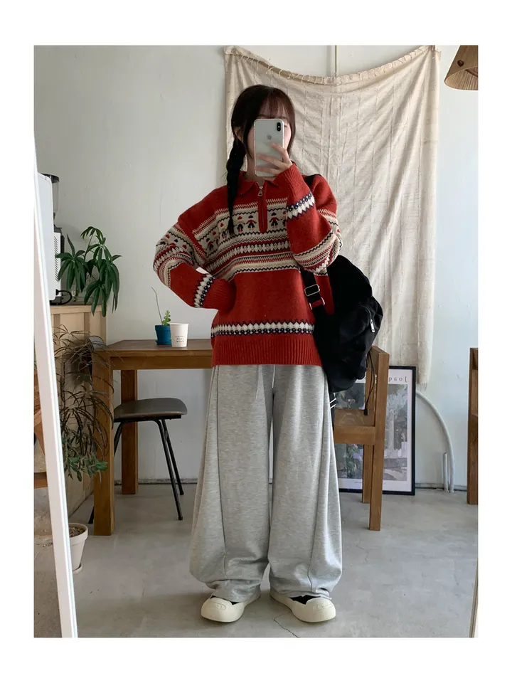 (숏,롱기장)후루 옆트임 와이드팬츠 상세 이미지 6
