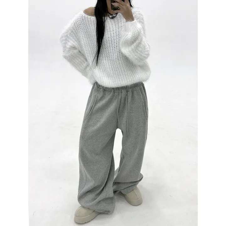 ❤️‍🔥누적판매8,000 돌파 기념❤️‍🔥[UNISEX/기모 ver.🤧/소장추천!]럽 올 컬러 와이드 스트링 트레이닝 팬츠(5color) 상세 이미지 76