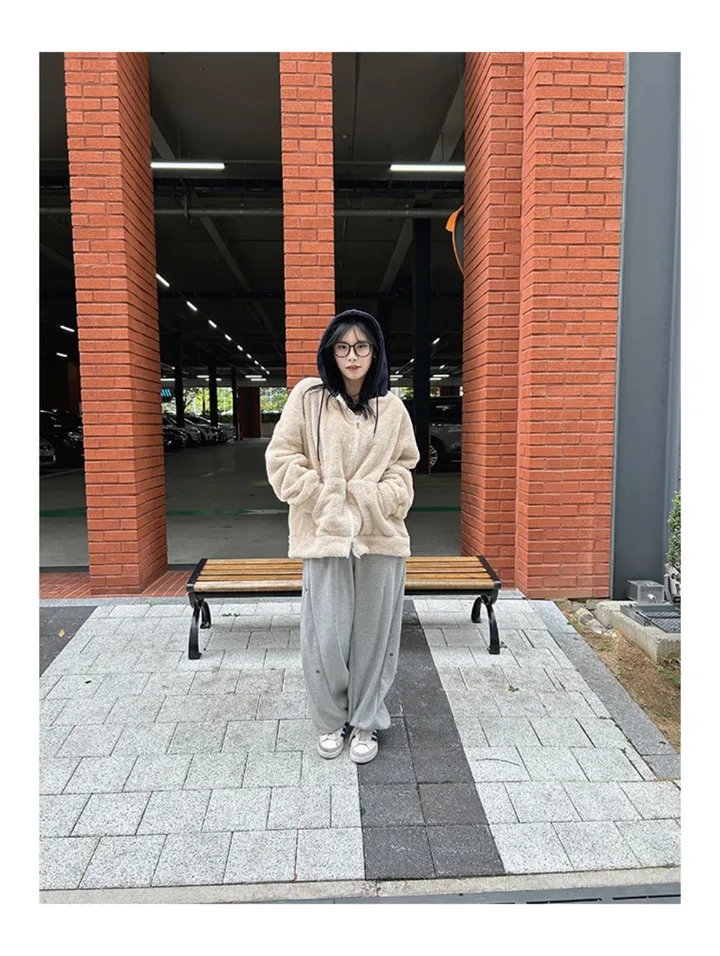 [당일배송][양털/뽀글이]후드 플리스 투웨이 겨울 따뜻한 데일리 점퍼 3color 묶음할인중 상세 이미지 50