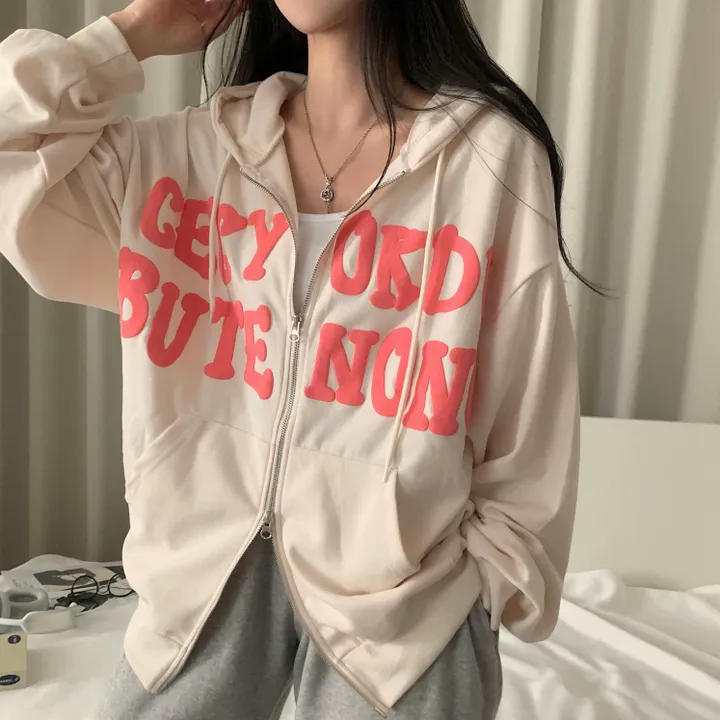 [기모추가!/만족도100%] 크루아상 발포 오버핏 레터링 후드집업,점퍼 - 4color 상세 이미지 41