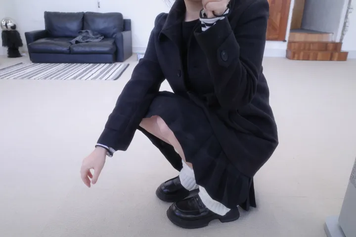 하누 레귤러 하프 코트 상세 이미지 9