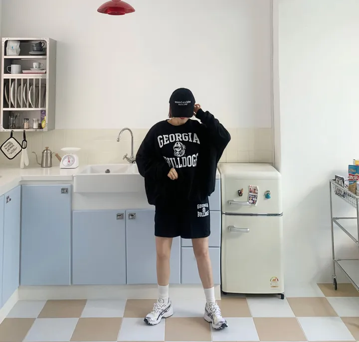 완전편한 셋업 트레이닝 반바지 세트 상세 이미지 7